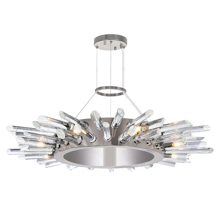 Cwi Lighting Thorns 8 Light Chandelier With Polished Nickel Finish 1170P25-8-613